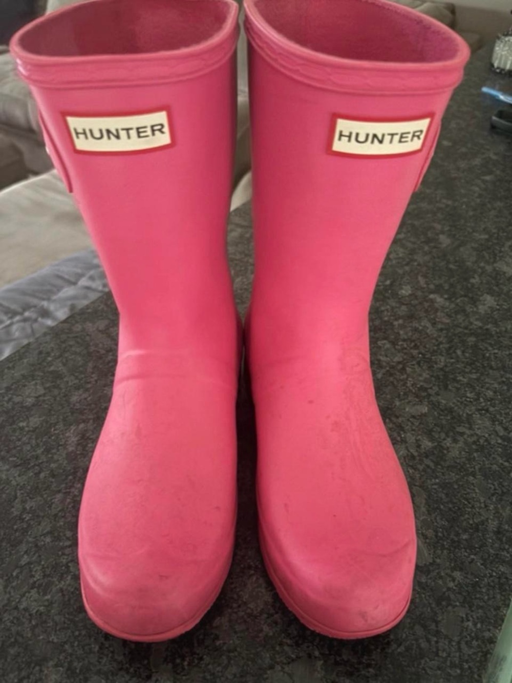 Hunter Women’s Pink Waterproof Rain Boots